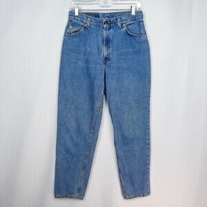 Vintage 90s Levi's 951 Relaxed Fit Tapered Leg Mom Jeans Sz 10 R Blue Denim USA